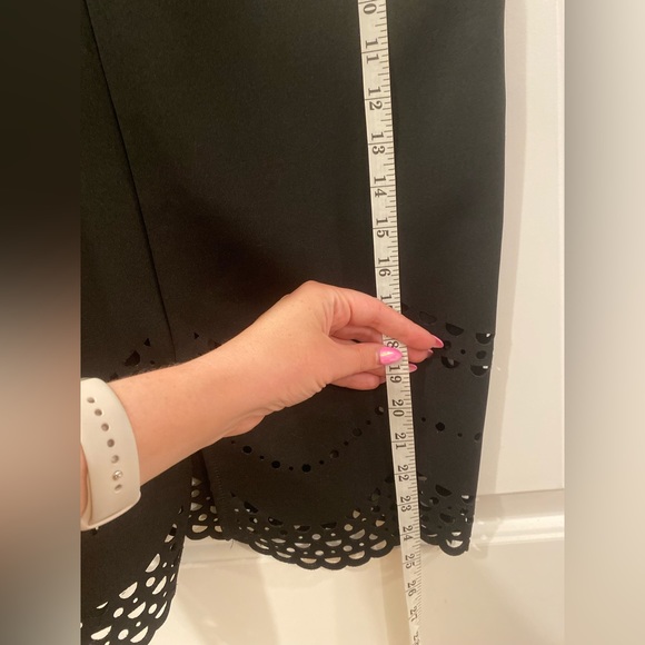 laser cut le chateau skirt black sz 10 - Picture 6 of 8